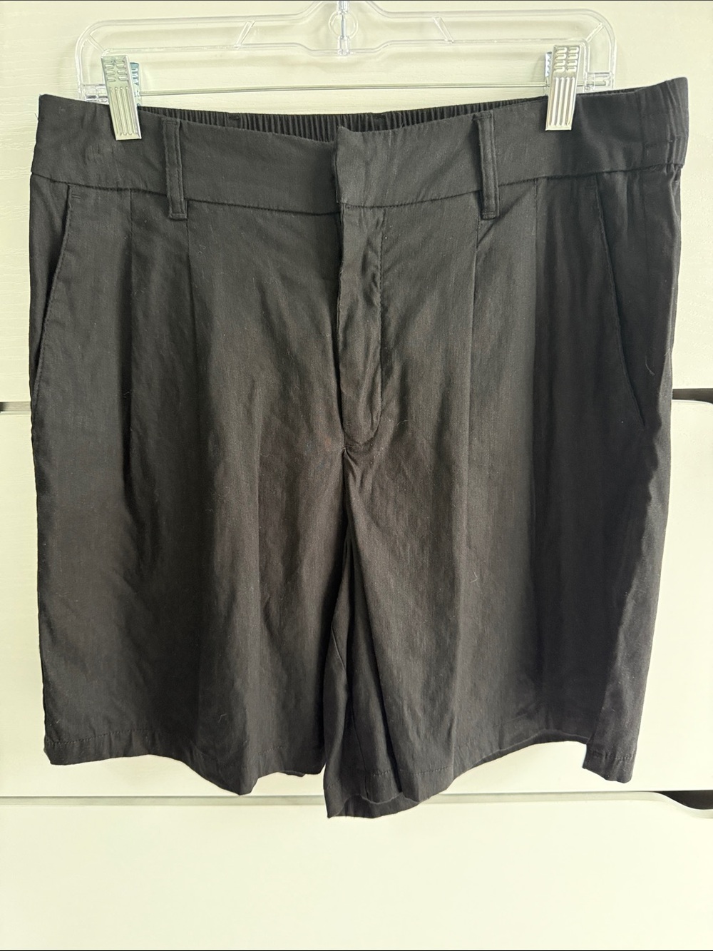 INC International Concepts Black Flat-Front Men’s Shorts